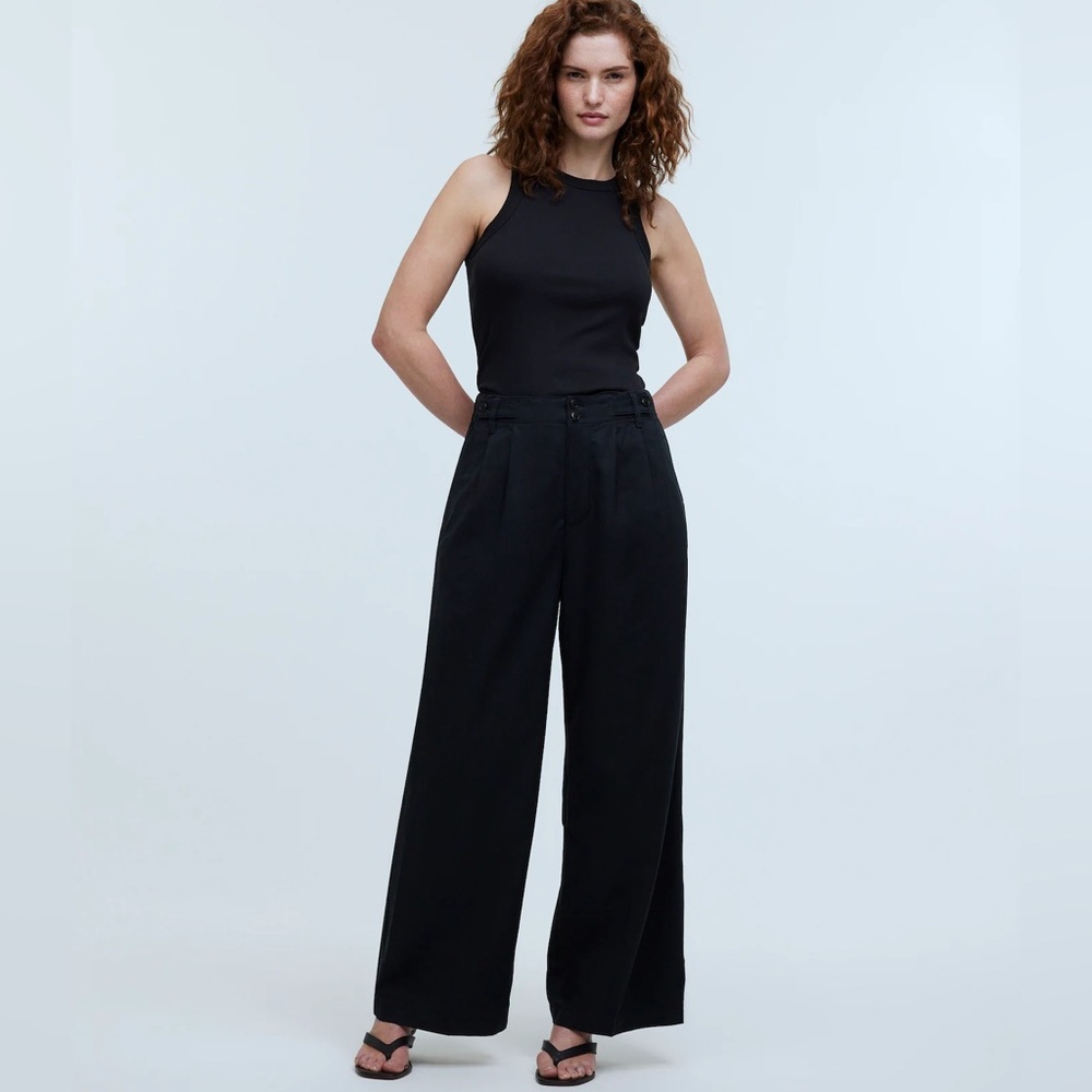 Madewell petite curvy Harlow in drapey twill